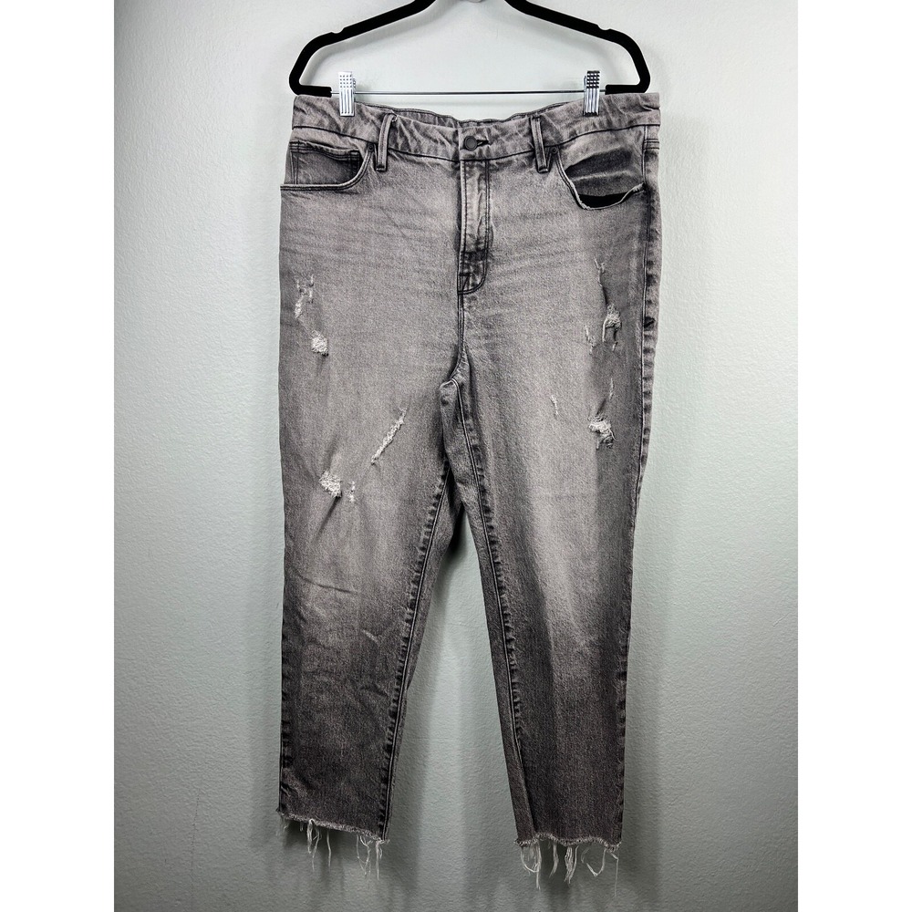 Good American "The Weekender" Jean Women's‎ Size 14/32 GWKRH62BBT K313
